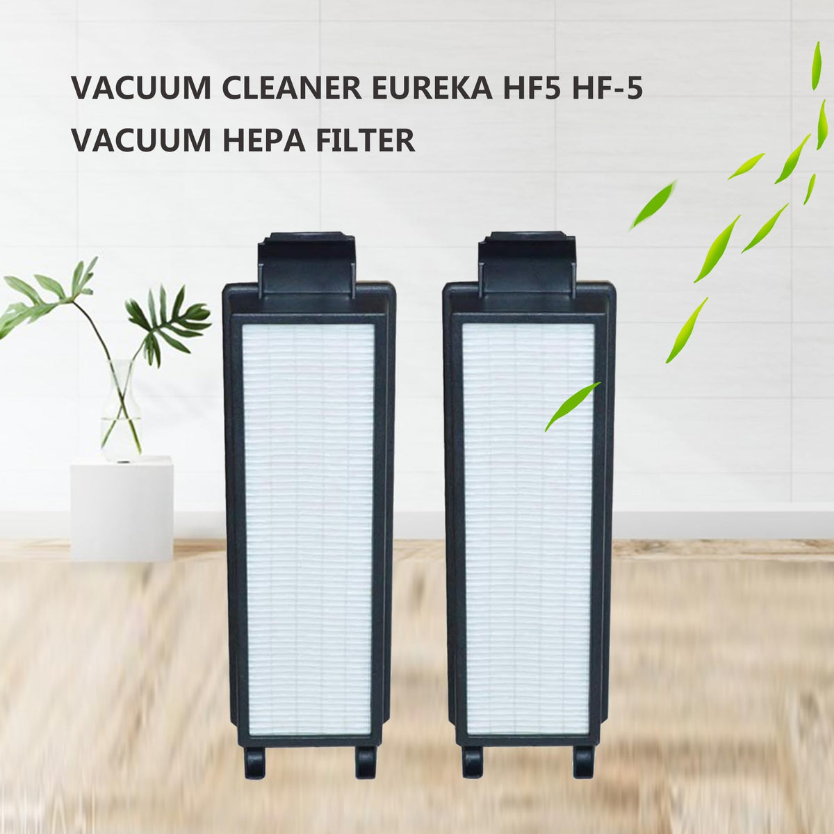 EZ SPARES Eureka HF5 HF-5 HEPA Filter, 61830 61830A 61840, 2 Pack