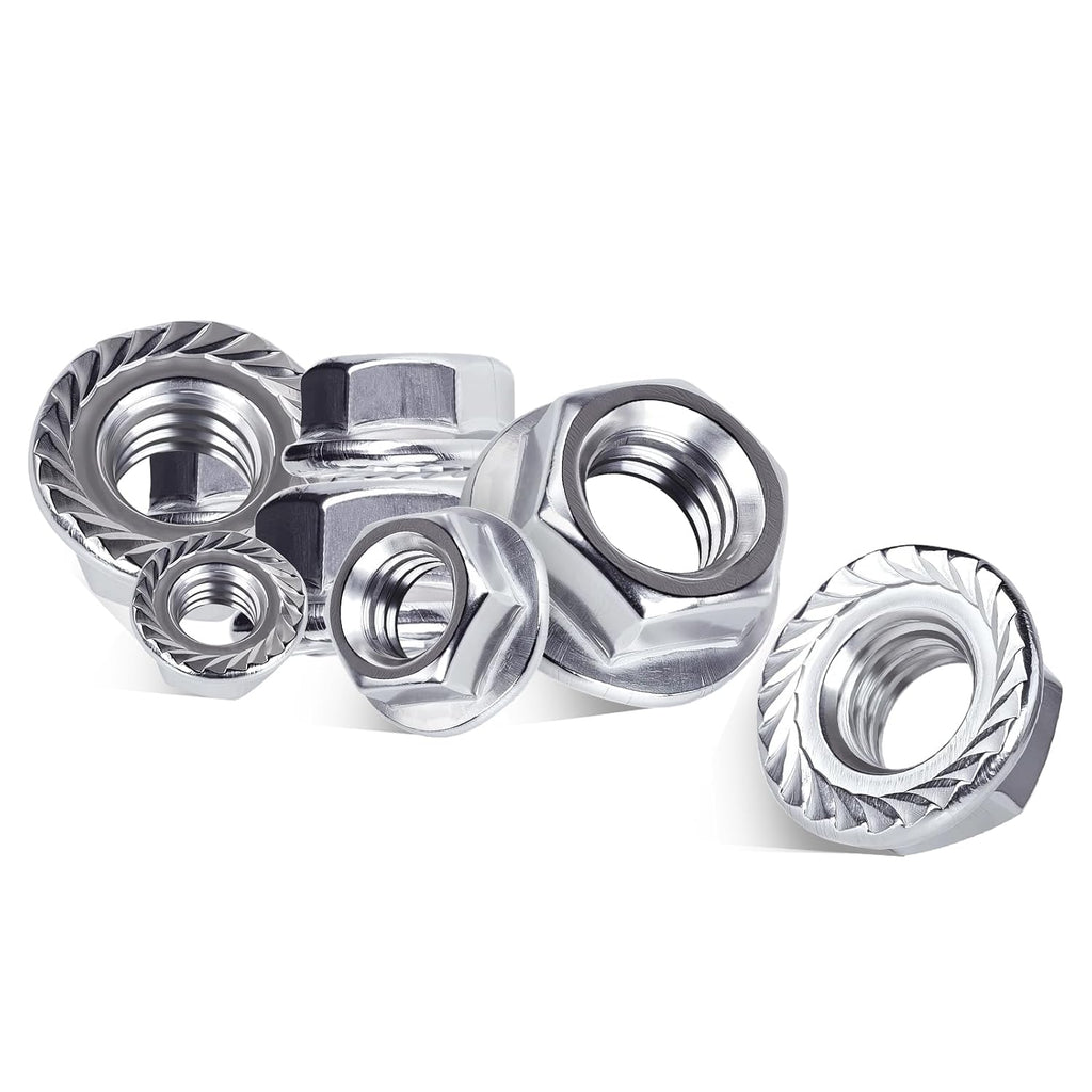 #10-24 Serrated Flange Hex Nuts Locknuts 50pcs HS/LM-03