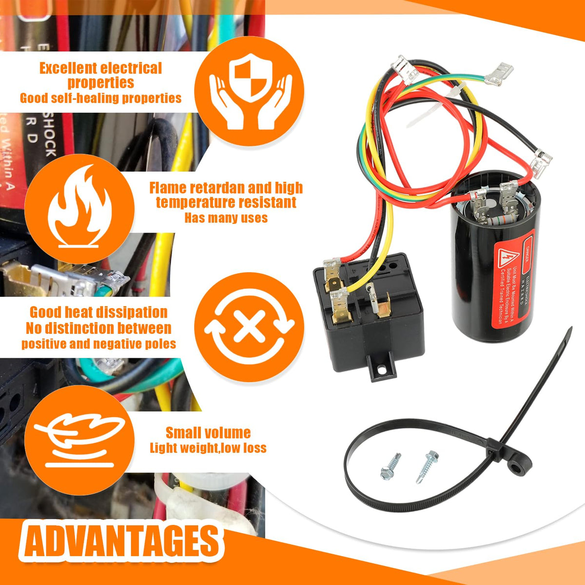 HUAREW CSR-U1 Hard Start Capacitor Kit