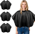 Waterproof Haircut Cape 3 Pack - Adjustable Barber Cape for Hair Dye | Snap-button neck closure for a snug fit.