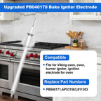 PB040171 Broil Ignition Electrode Part/Ignitor Compatible With Viking