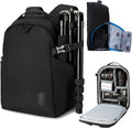 Small Camera Bag Backpack, DSLR SLR Camera Case Fits 13.3 Inch Laptop, Waterproof Photography Backpacks with Rain