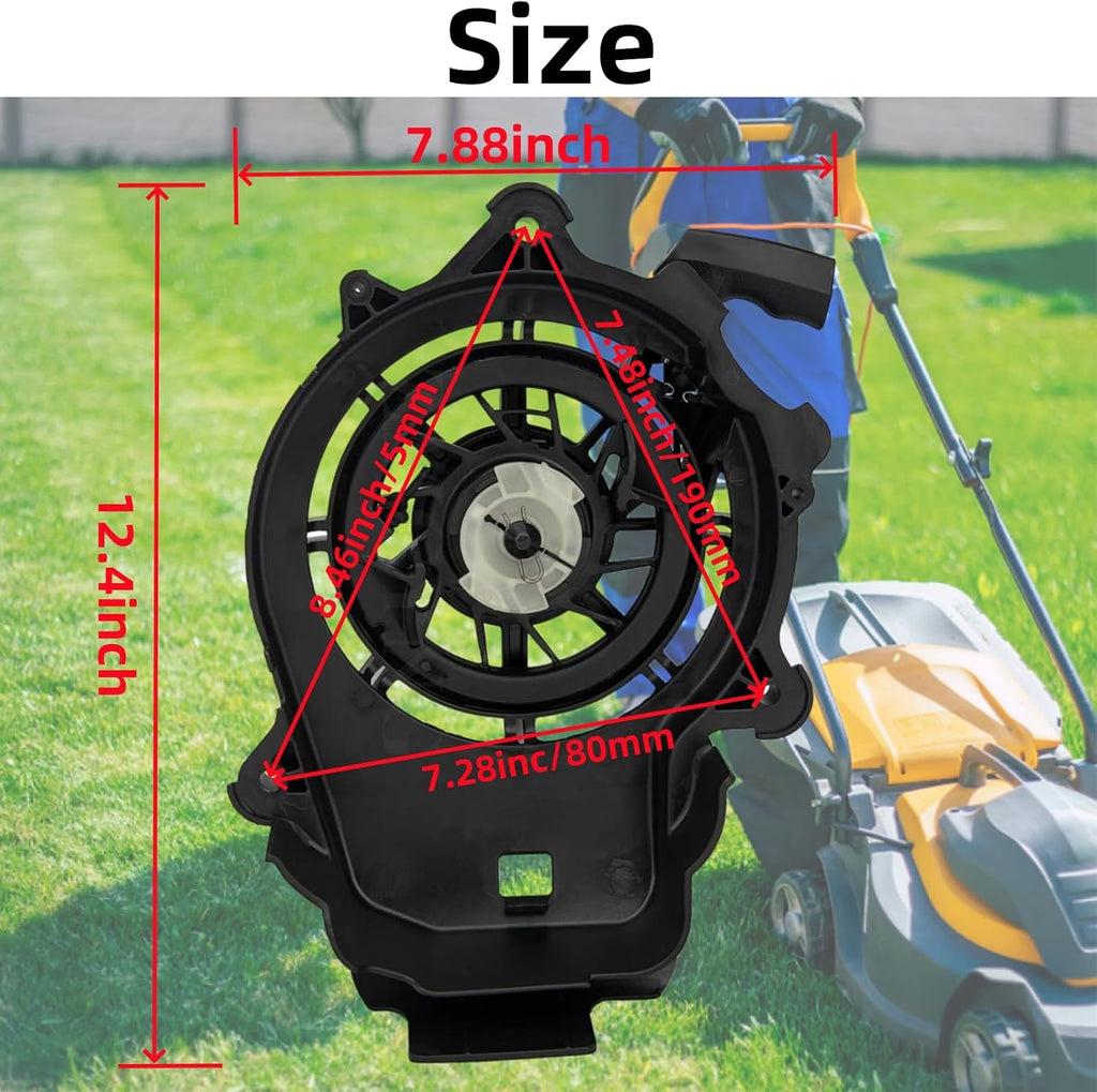 594062 Recoil Starter Pull Start Assembly and Rewind Starter Compatible with Briggs & Stratton 093J02 103m02 104m02 103m05 Lawn Mower