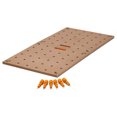 Centipede Workbench Table Top For Bora Centipede Work Stand Saw Horses - 24" x 48" - Includes Wood Top with 3/4" Dog
