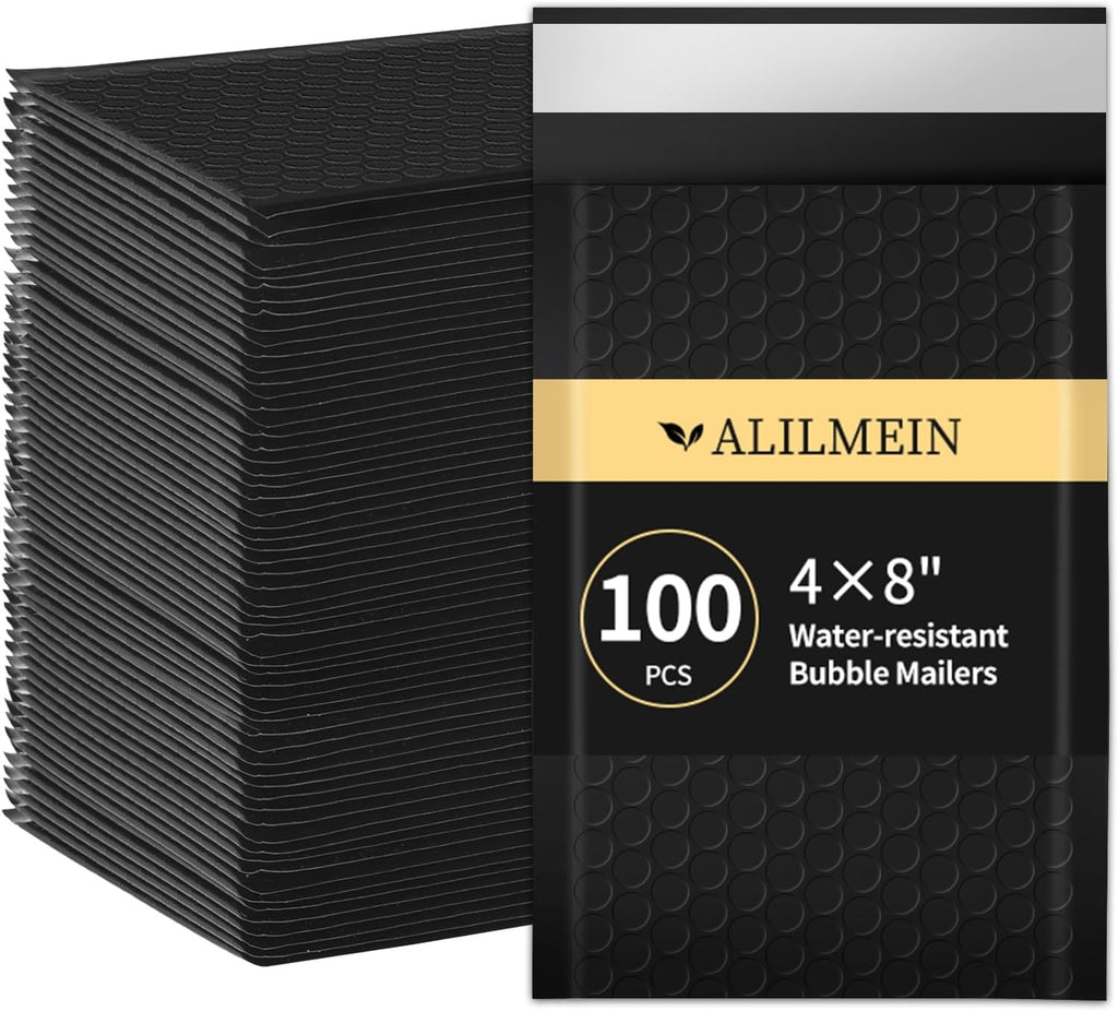 4×8" Inch Bubble Mailers 100 Pack Small Bubble Mailers Waterproof Padded Envelopes Self Seal Adhesive Shipping Bags