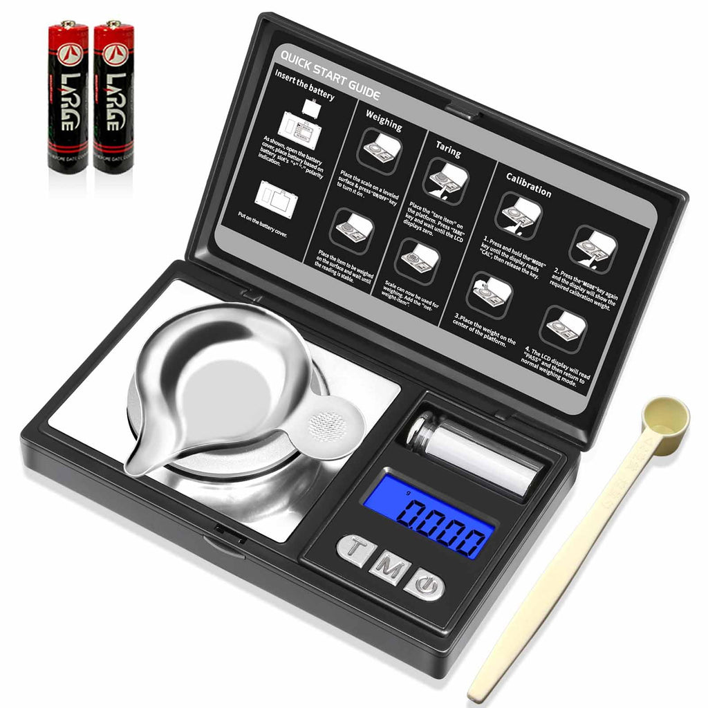 Digital Milligram Scale, 50g/0.001g Powder Scale with Cal Weight