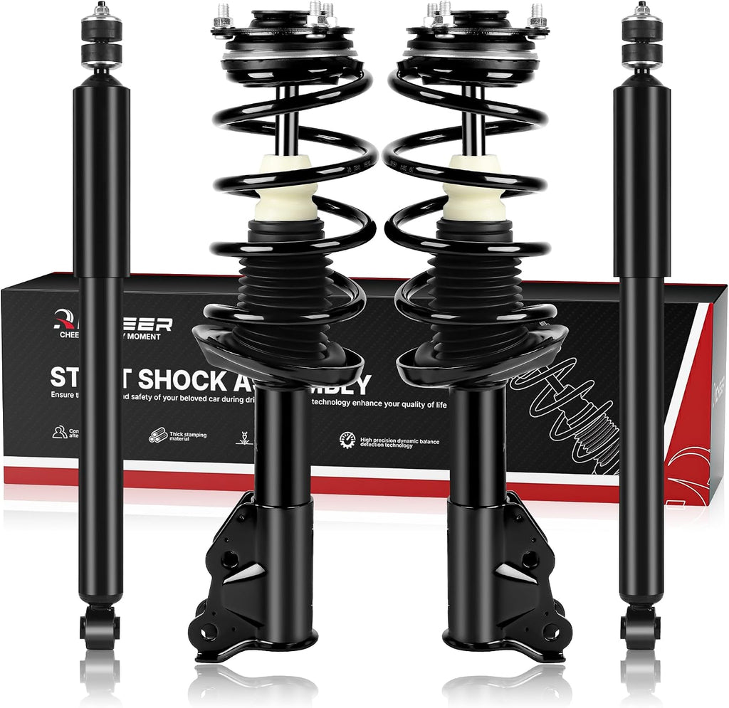 Richeer Front and Rear 4 PCS Strut Shock Assembly Fits 2006-2011 Civic