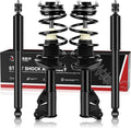Richeer Front and Rear 4 PCS Strut Shock Assembly Fits 2006-2011 Civic