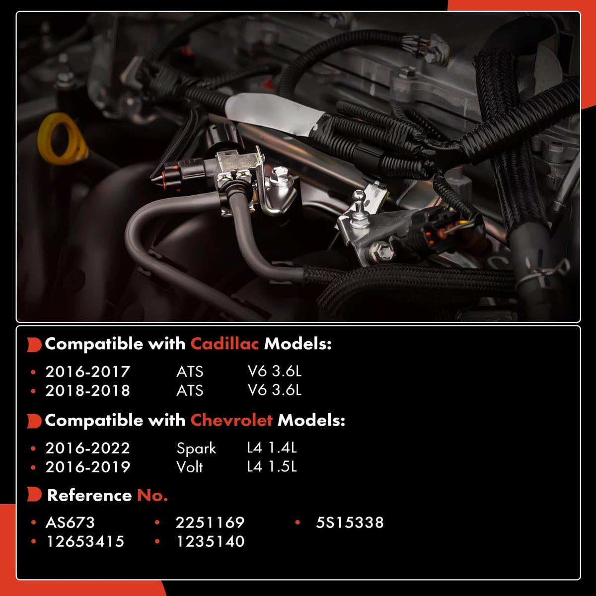 A-Premium Manifold Pressure (MAP) Sensor Compatible with Chevy & Cadillac
