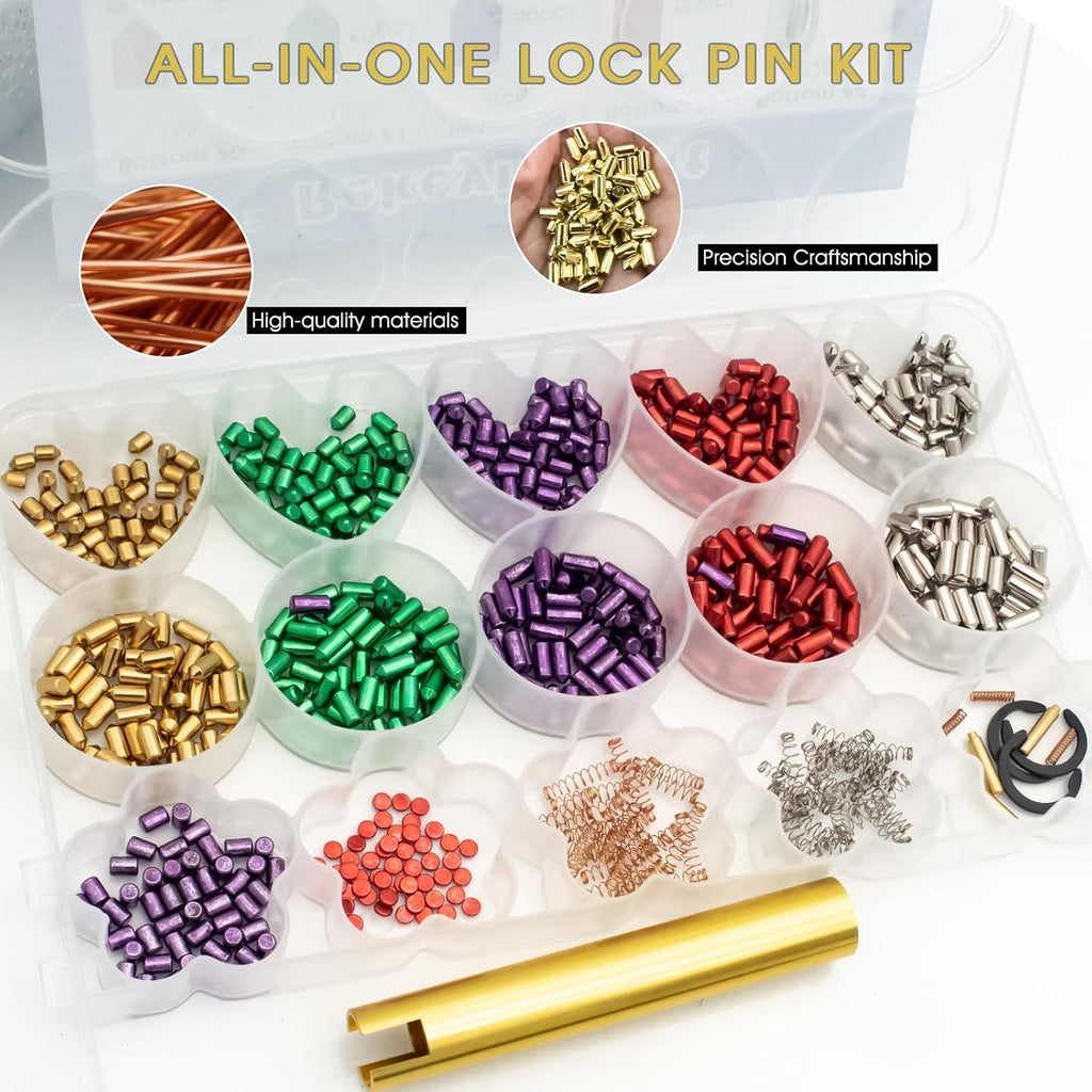 Universal Rekeying Kit for Schlage SC1 SC4 Locks with Color Pins | Professional Door Lock Rekey Kit, Pinning Set with