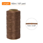 Waxed Thread Wax String 197 Yard 1mm 210D Flat Light Brown