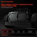 A-Premium Lower Radiator Grille Air Shutter Actuator Compatible with Ford