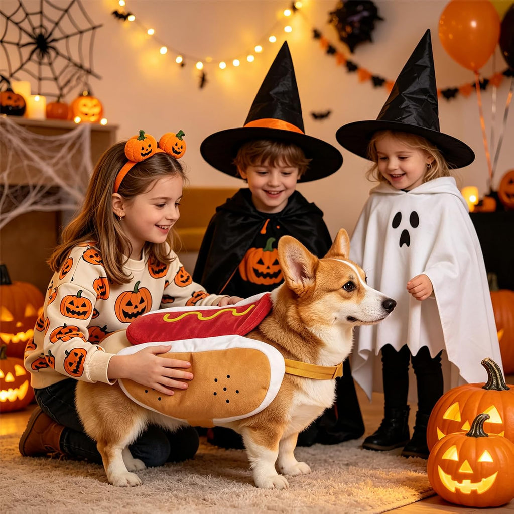 Halloween Dog Hot Dog Costumes Medium