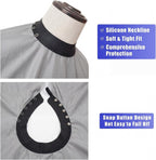 Professional Salon Barber Cape, Waterproof Polyester Hair Cutting Cape, Silicone Neckline, Snap Button Colla, Extra
