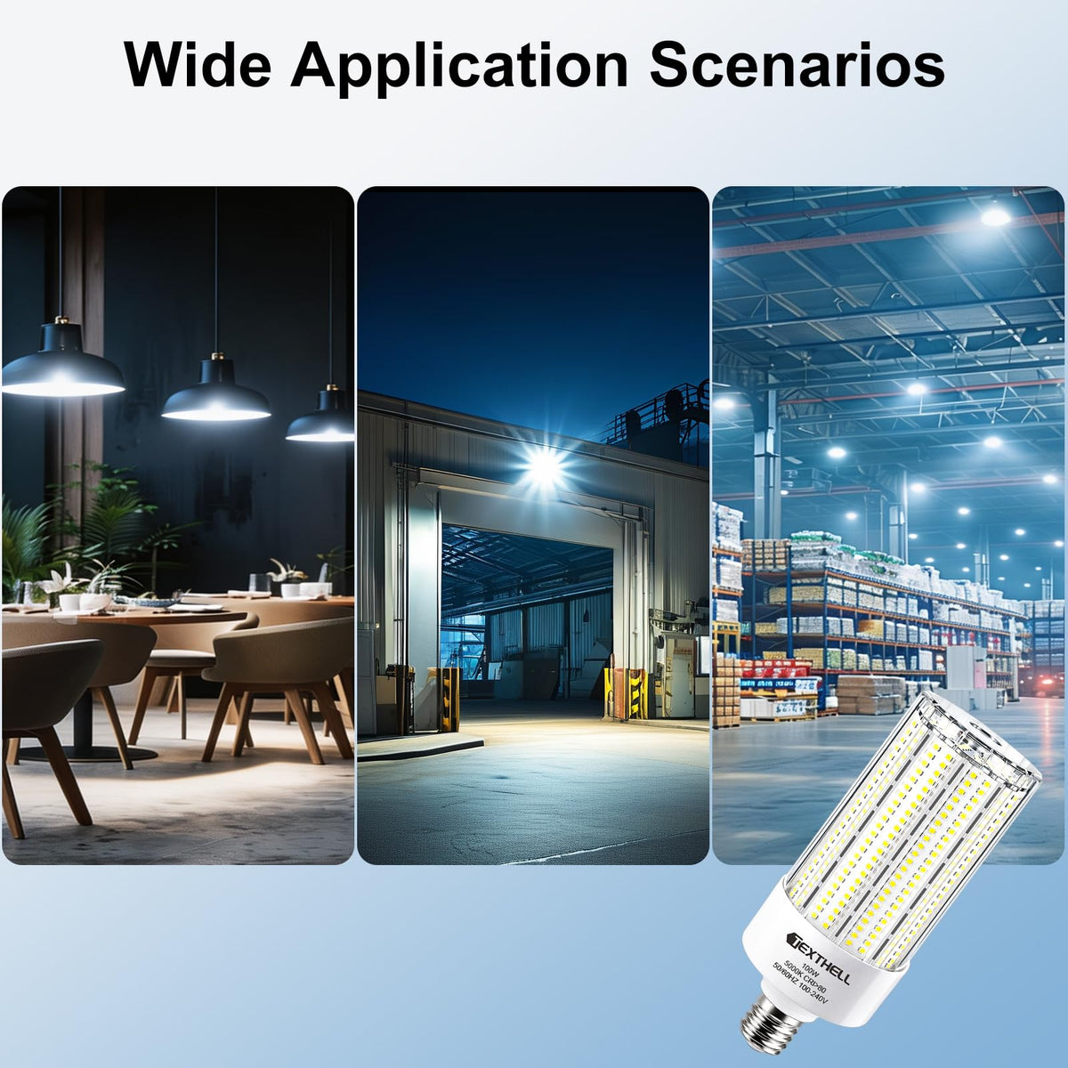 100W Led Corn Light Bulb E26/E39 Led Light Bulb 1000W Equivalent Corn Bulb