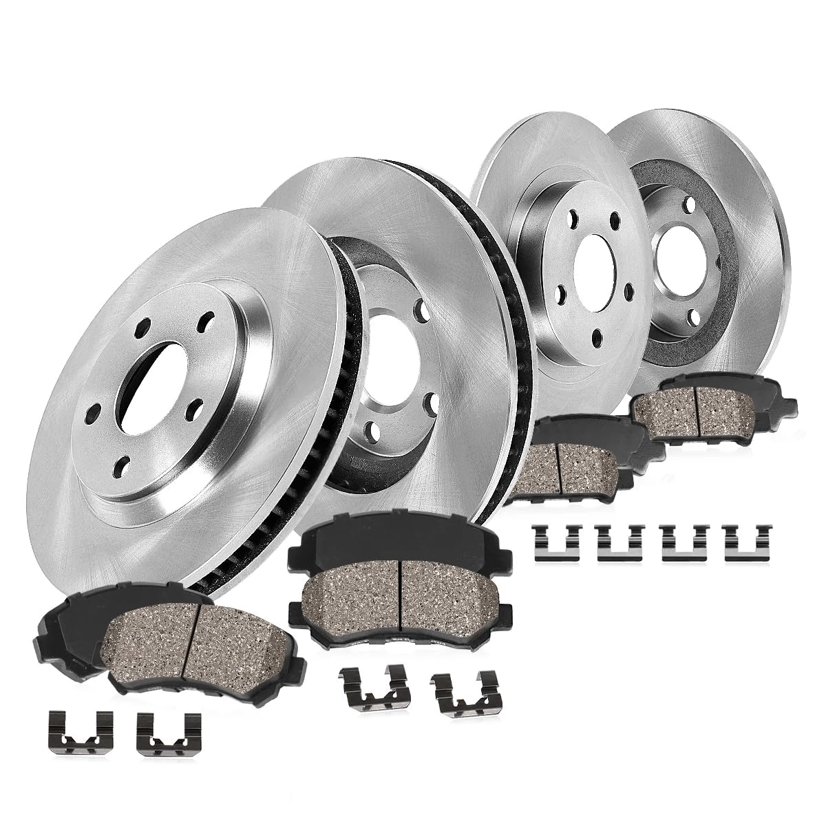 Callahan Brake Parts Front & Rear Brake Kit, EBYK045044