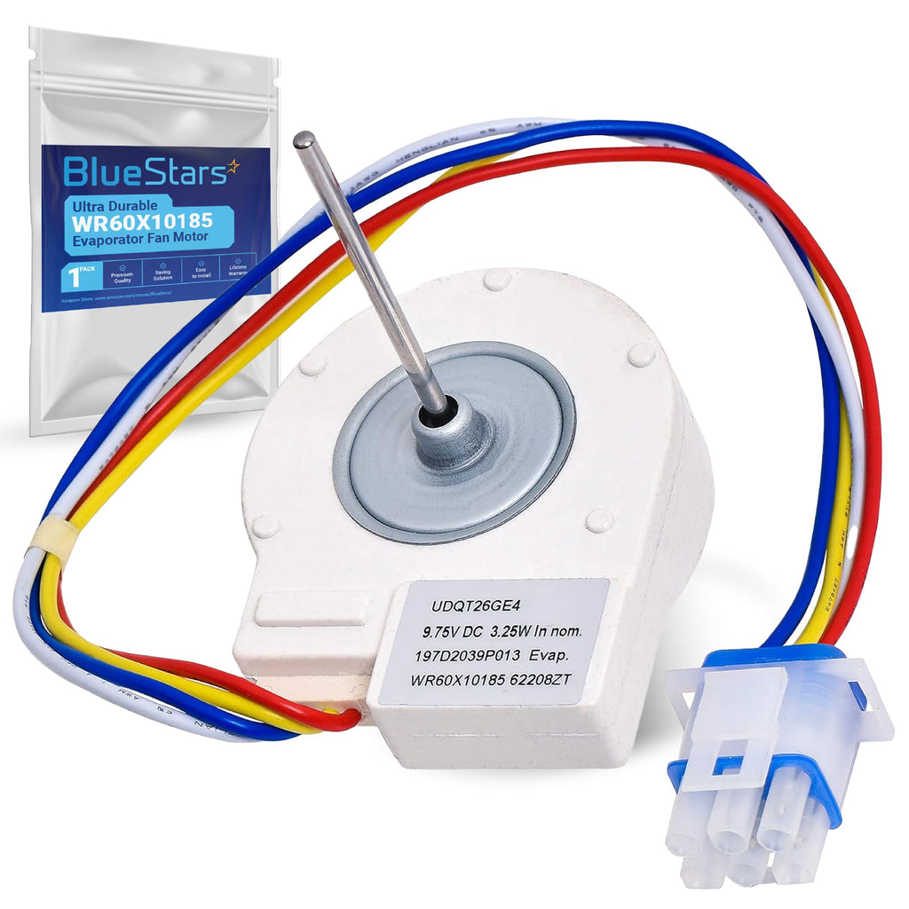 BlueStars Ultra Durable WR60X10185 Evaporator Fan Motor for G.E Hotpoint