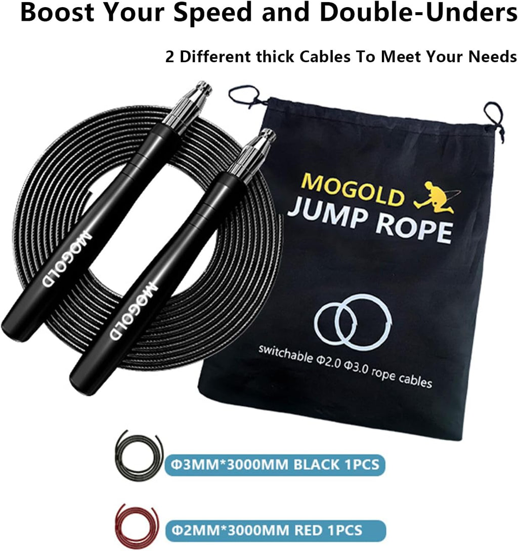 Speed Ropes Jump Rope For Men/Women- Premium Quality Tangle-Free - Self-Locking Screw-Free Design - Speed Ropes for
