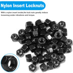 Yinpecly 25Pcs 5/16"-18 Nylon Insert Hex Lock Nuts Self-Locking Nut