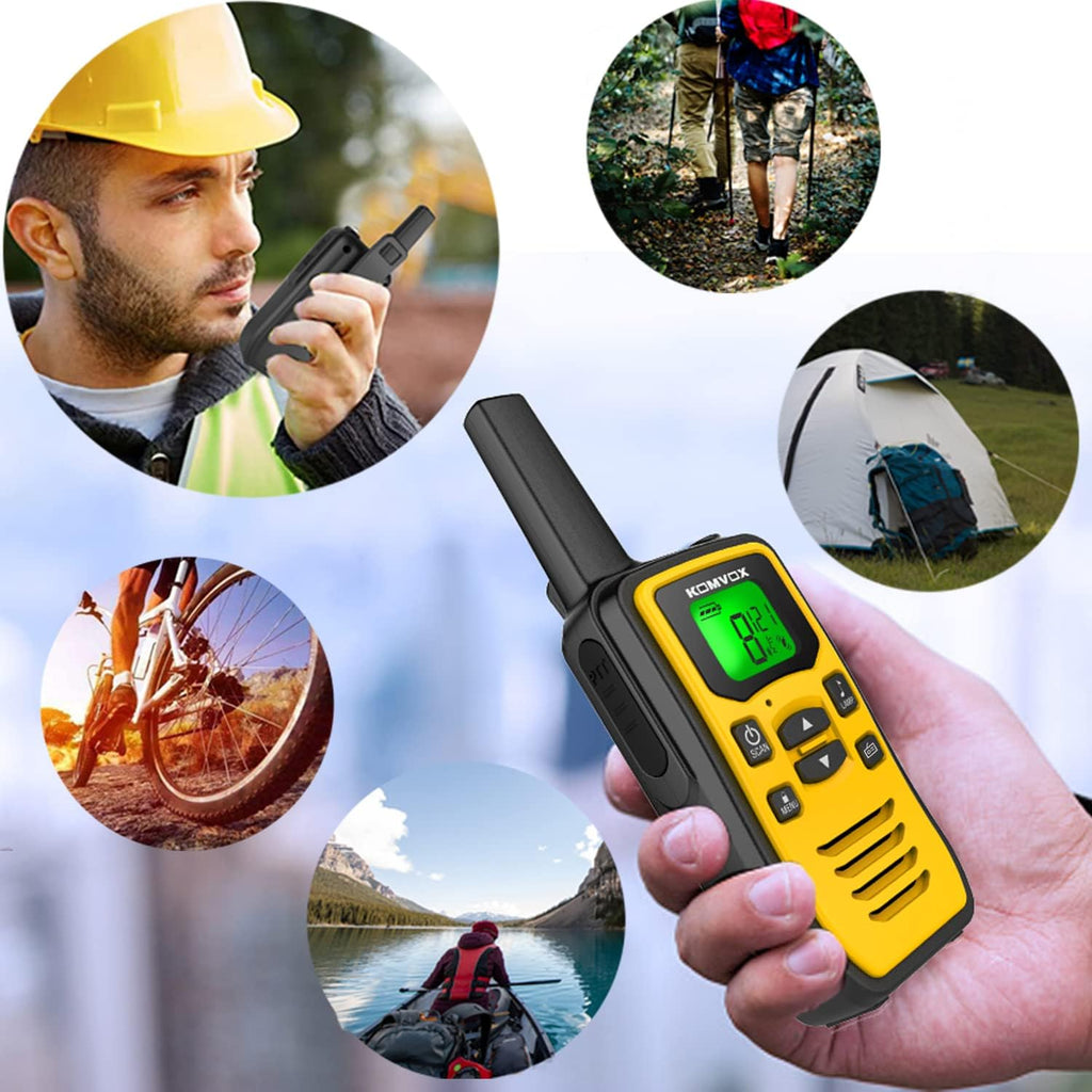Rechargeable Walkie Talkies for Adults, Long Range Two Way Radios with NOAA Weather Alert, 36 Channels FRS/GMRS Radio