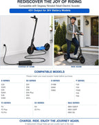 42V Replacement for Segway Ninebot Electric Scooter Charger,SGS Safe,9.8ft