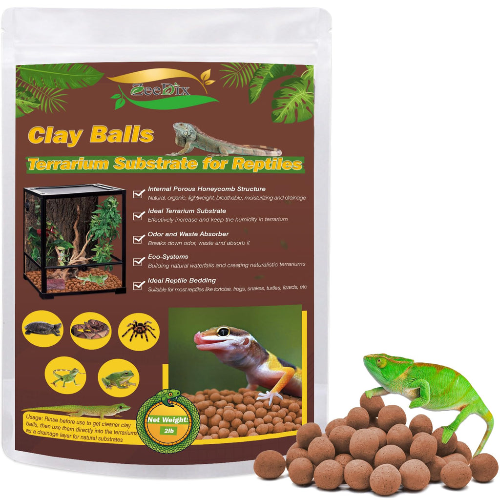 2 LBS Leca Clay Balls for Reptile & Terrarium Substrate