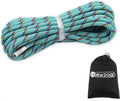 CE & UIAA Certificated 5/16(8mm) Static Climbing Rope 14KN High Strength Accessory Cords 33FT/66FT/98FT/165FT Safety