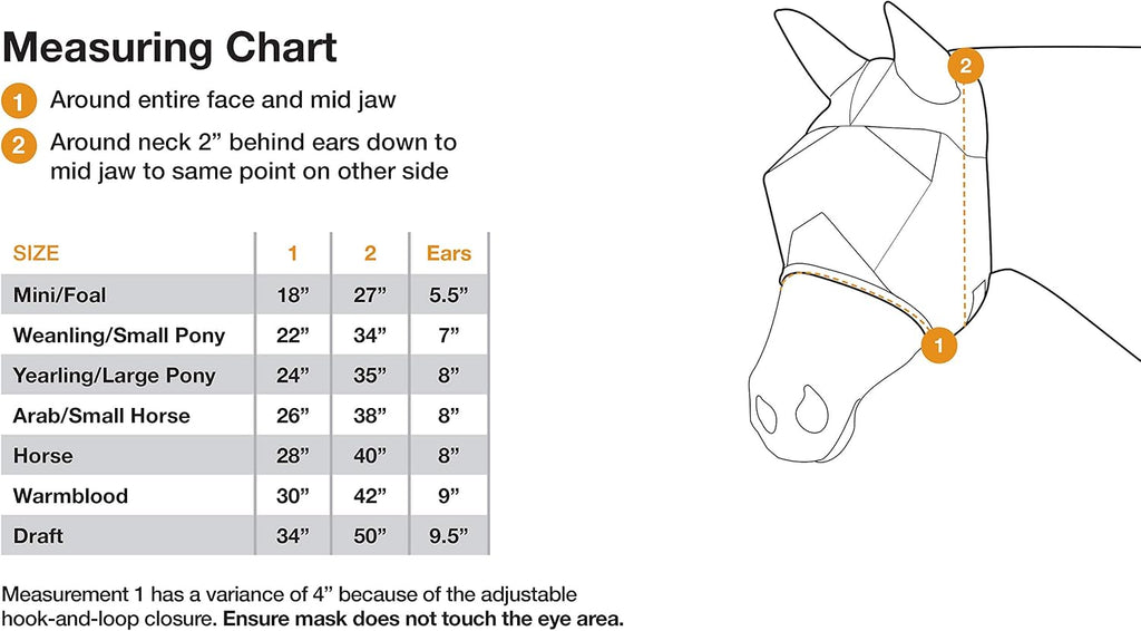 Crusader Fly Mask, Long Nose with Ears