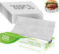 200 Pre-Cut Aluminum Foil Sheets, 9" x 10.75" Pop-Up Foil Sheets for Food, Easy Dispense Packaging, Premium Aluminum
