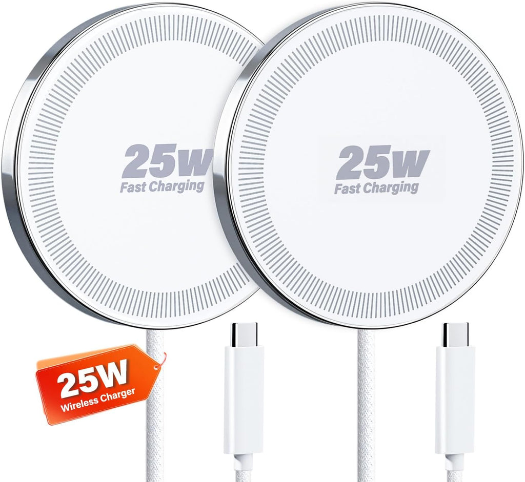 25W Wireless Charger for MagSafe, Magnetic Fast Charging Pad for iPhone 17/16/15/14/13/12 Series & AirPods, Strong