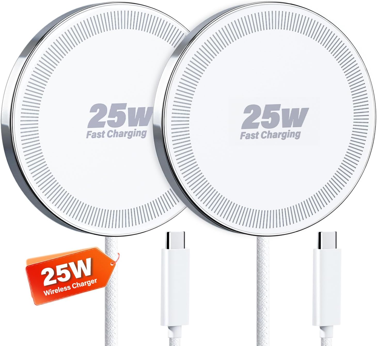 25W Wireless Charger for MagSafe, Magnetic Fast Charging Pad for iPhone 17/16/15/14/13/12 Series & AirPods, Strong
