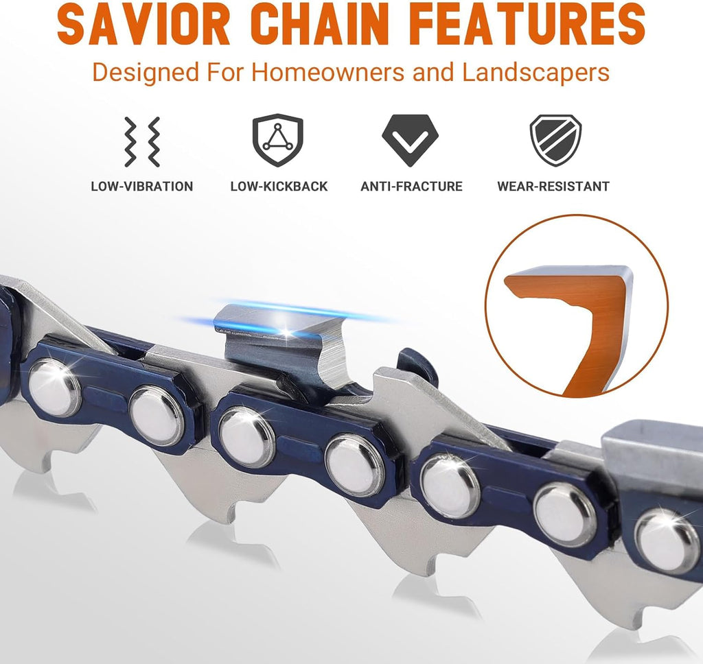 Savior 18" Chainsaw Bar and Chain Combo .325" .050" 72DL for Husqvarna 440