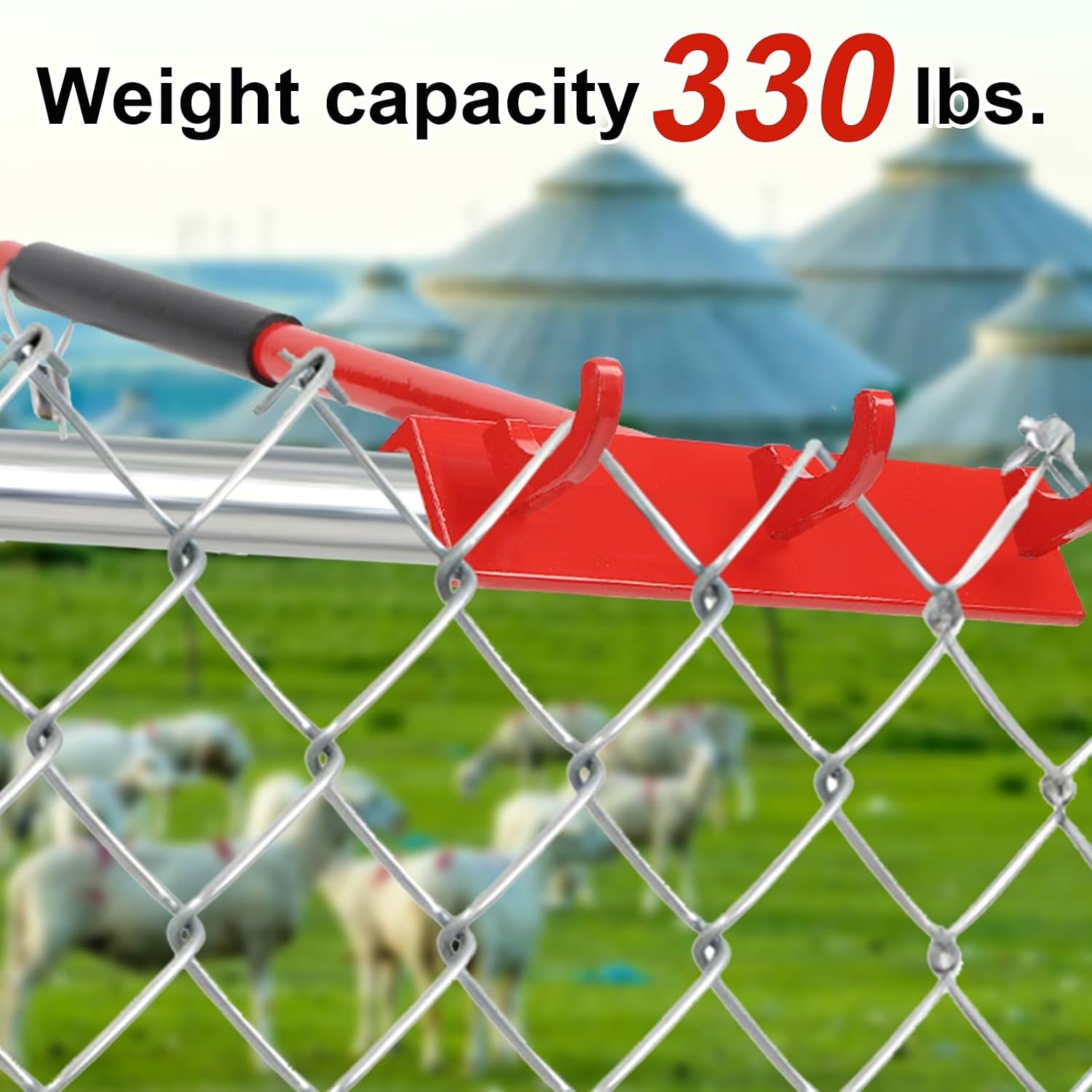 Chain Link Fence Top Rail Tensioner Tool Heavy-Duty Steel Stretcher