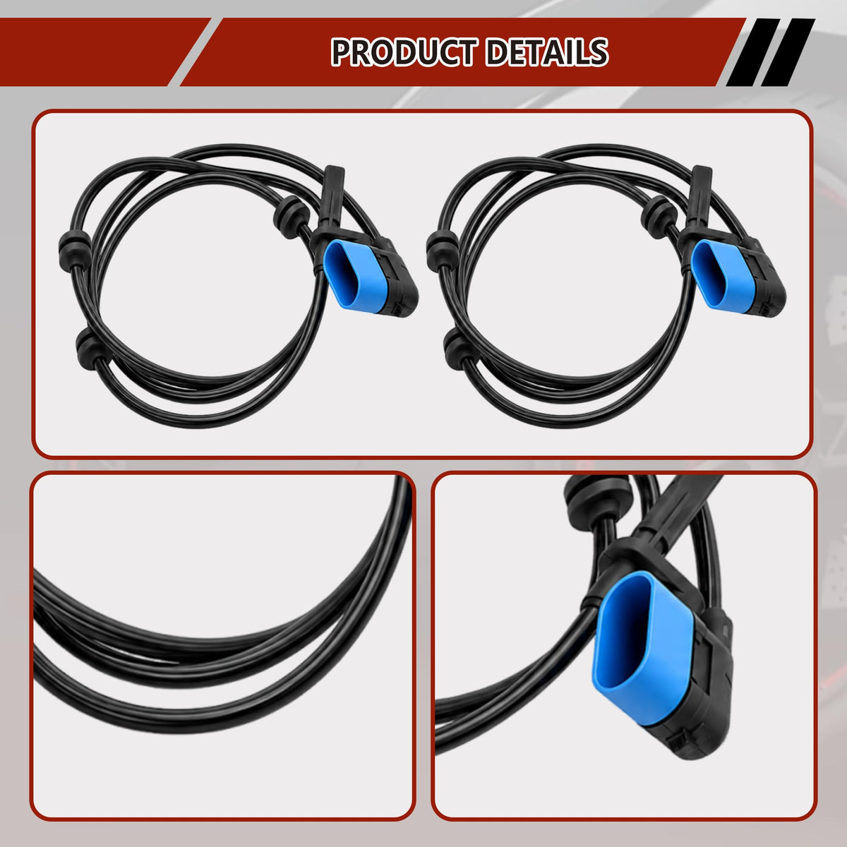 A2469057603 Rear ABS Wheel Speed Sensor Set 2PCS