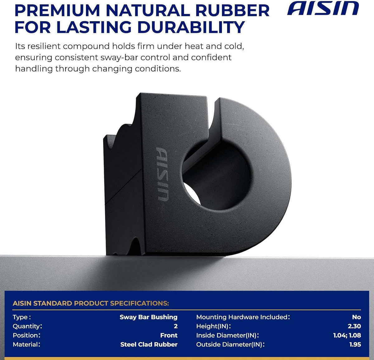 AISIN AFTERMARKET JSBCH-00134 Set of 2 Front Sway Bar Bushing