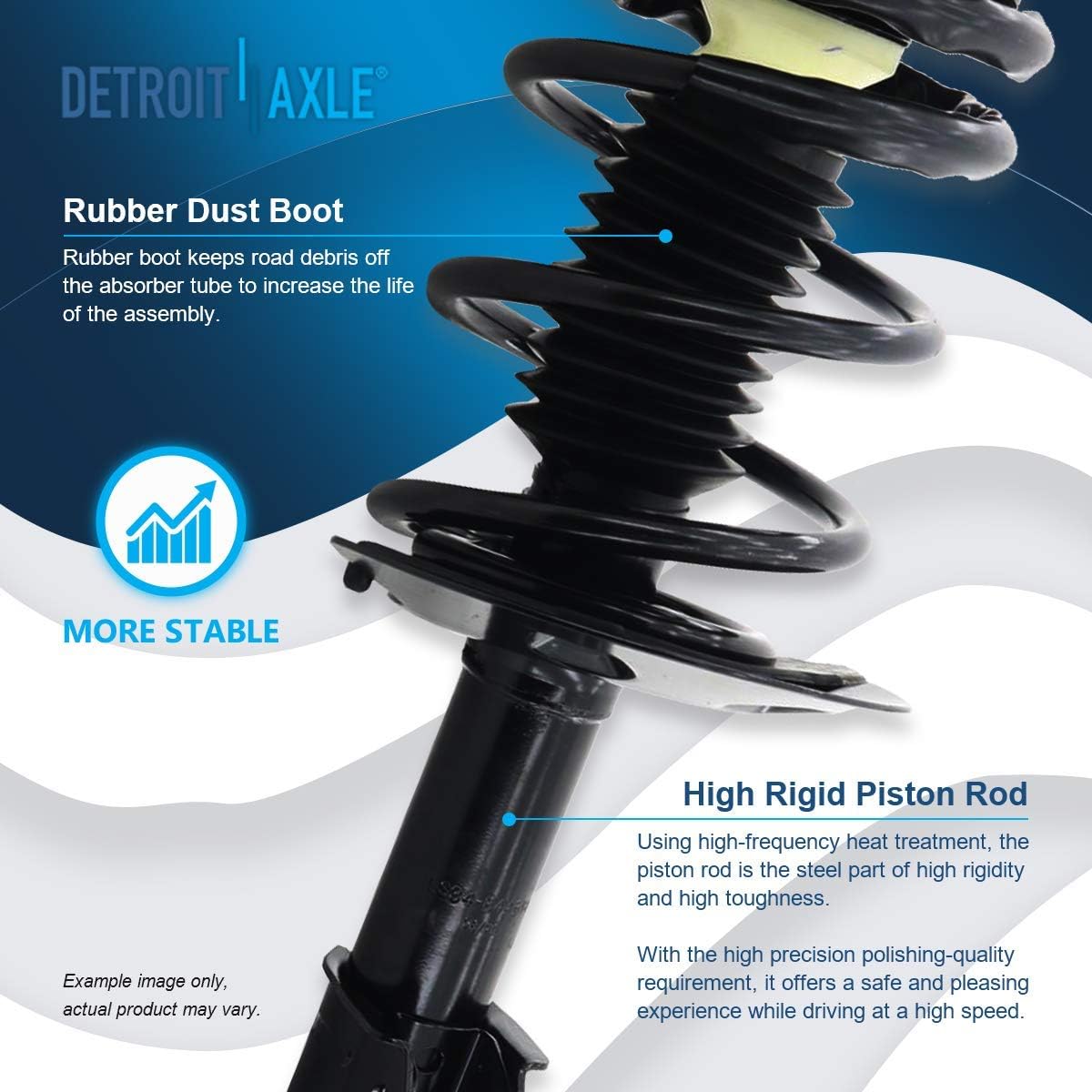 Detroit Axle - 2 Front Struts for Chevy Impala Monte Carlo