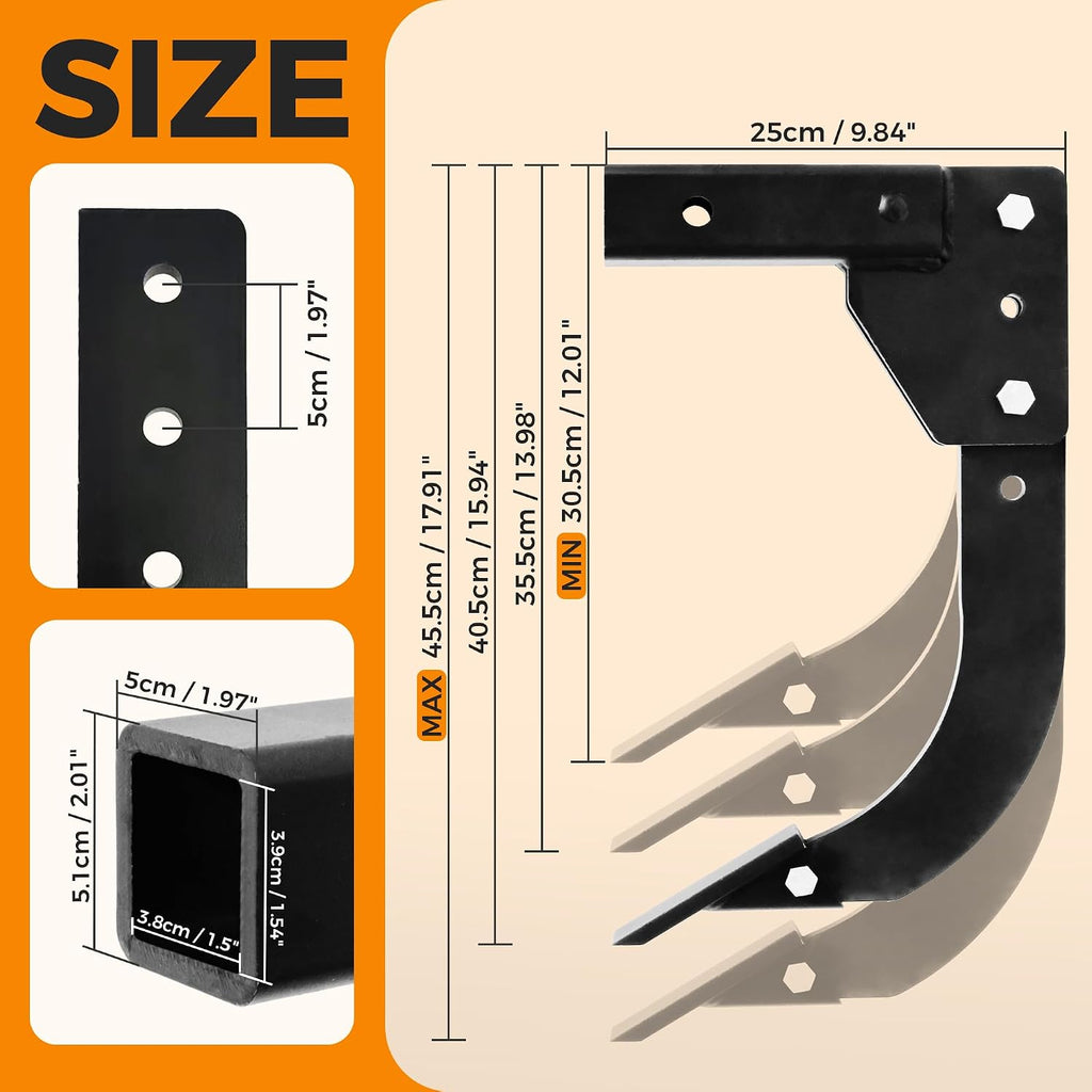 BDI Wear Part Hitch Mounted Trencher Fits 3 Point Hitch, Heavy Duty Subsoiler, Thicken Trench Digger with 2pcs