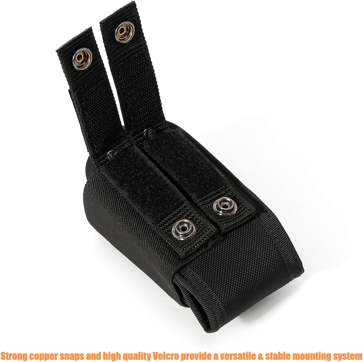 Universal Radio Holder Two Ways Radio Holster Walkie Talkies Pouch Duty Belt Nylon Case with Adjustable Elastic Flap