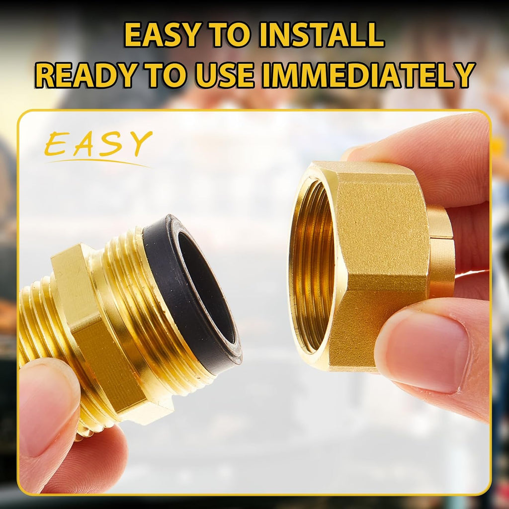 Frienda 8 Pack CSST Gas Line Fittings 1/2" NPT Brass Male Adapter