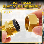 Frienda 8 Pack CSST Gas Line Fittings 1/2" NPT Brass Male Adapter