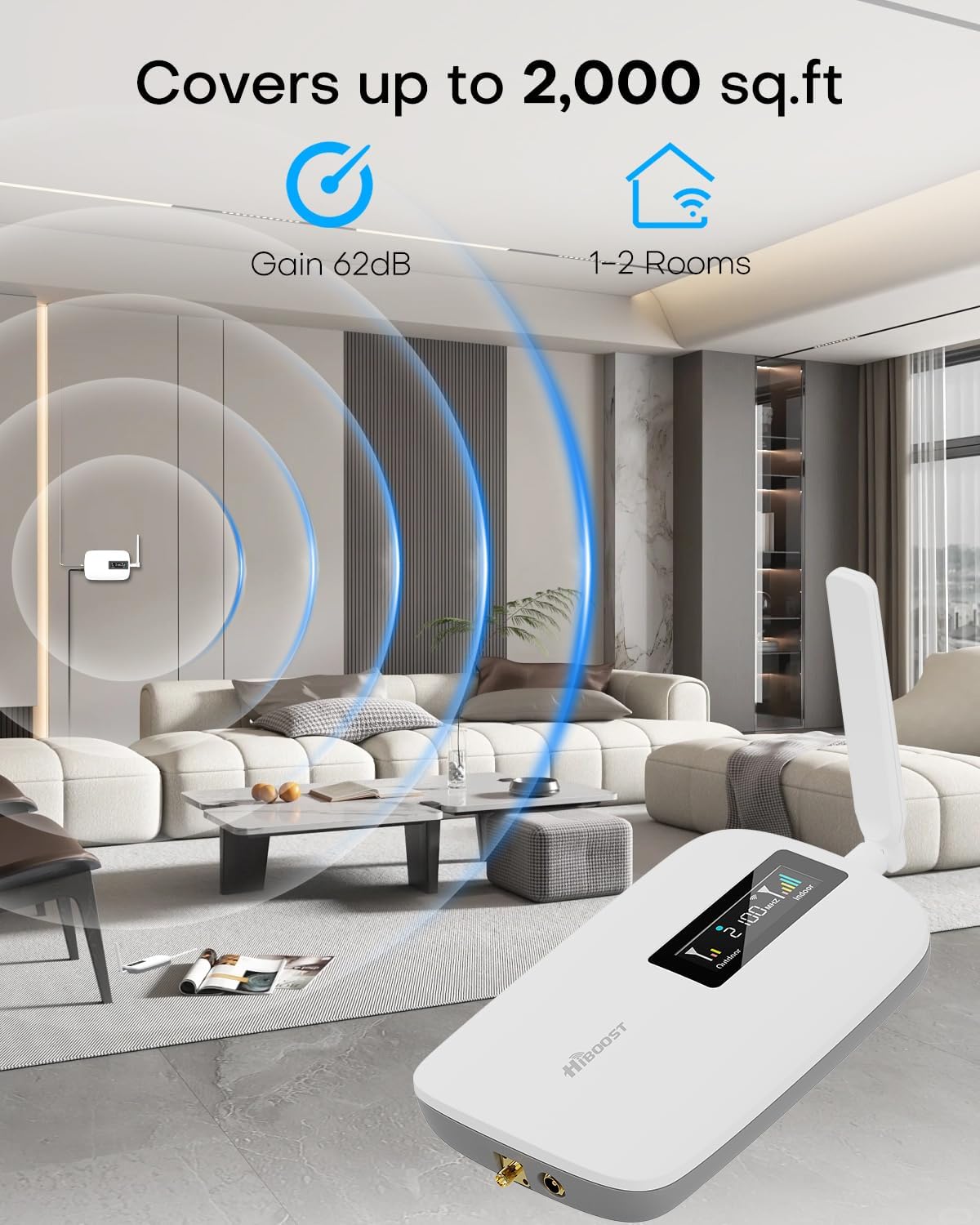Cell Phone Booster for Home Office | Boosts 5G & 4G LTE | Cell Phone Signal Booster for All U.S. Carriers-Verizon