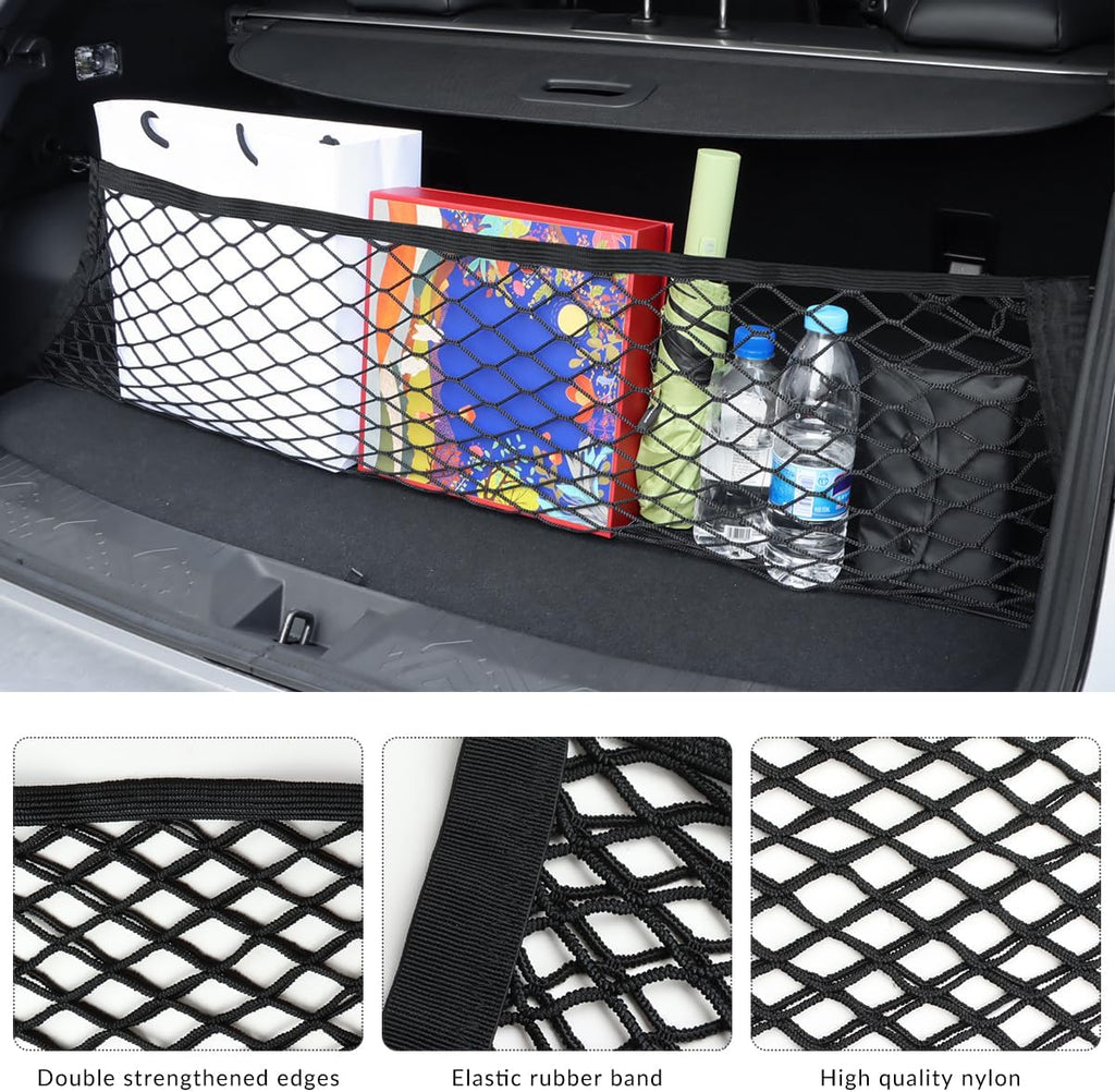 Car Rear Trunk Cargo Net Compatible for 2024 2025 2026 Subaru Impreza Crosstrek Accessories Cargo Storage Organizer