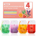 4 Pack Hand Sanitizer Spray, Hydrating Travel Size-Alcohol-Free