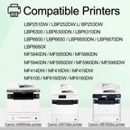 119II Black Toner Cartridge Compatible for Canon ImageClass MF6160dw 2 Pack