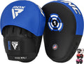 Boxing Pads Focus Mitts, Maya Hide Leather Curved Hook and Jab Target Hand Pads, Great for MMA, Kickboxing, Martial