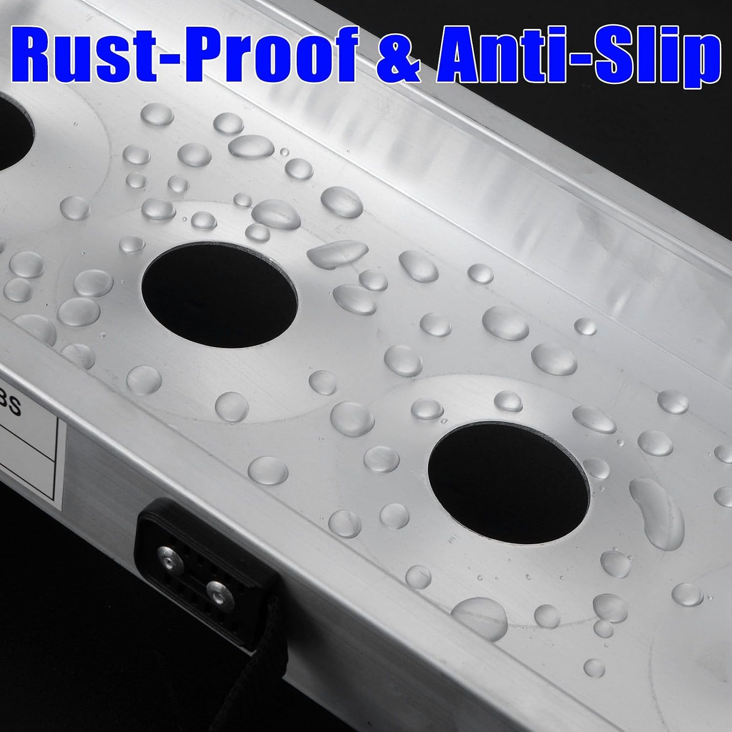 Aluminum Motorcycle Ramp, 440 lbs Capacity, 84.56" x 7.16" Folding Dirt Bike Loading Ramp with Dual Carry Handles &