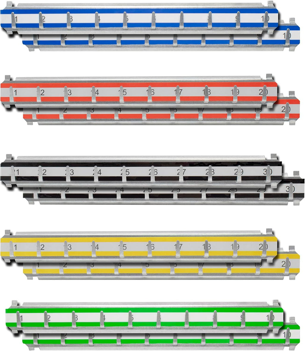 Labeled Key Shelves with 501-600 Numbered Hooks for Key Cabinets