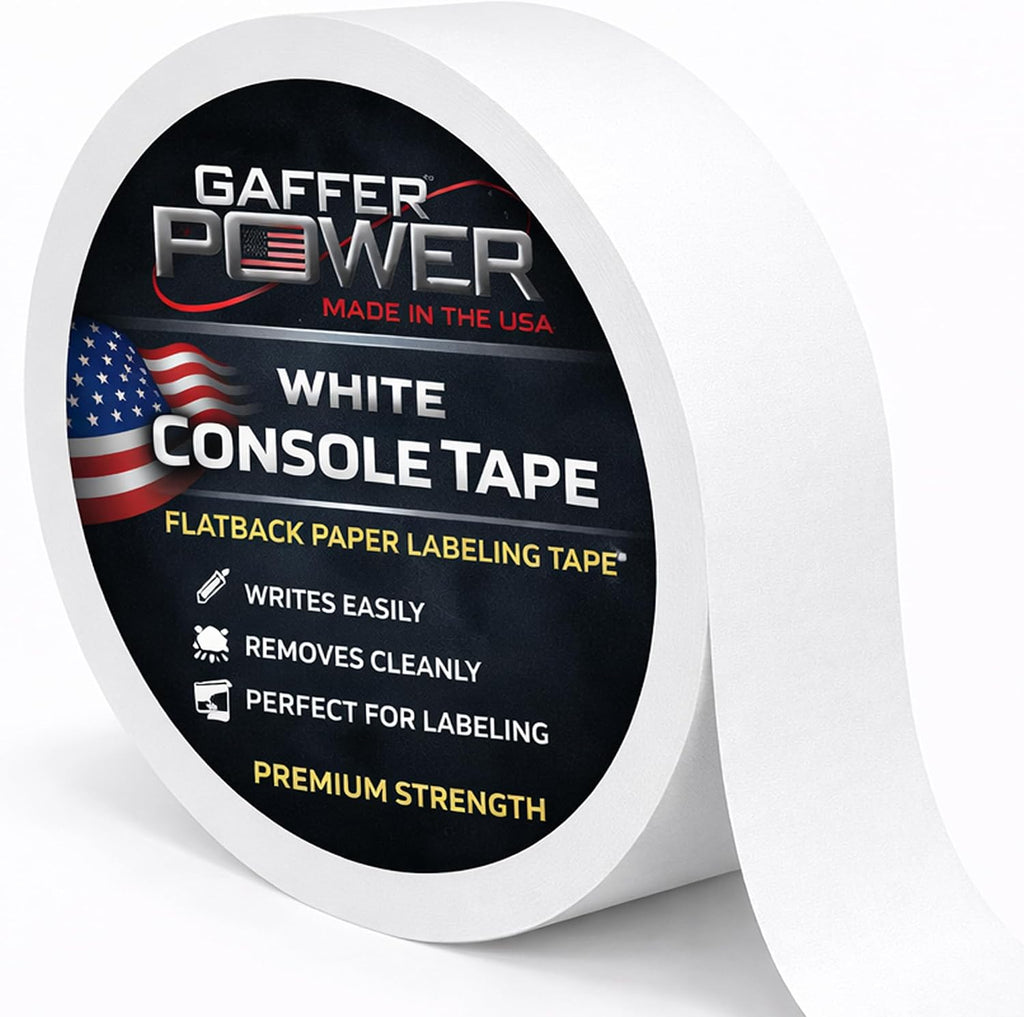 Console Tape 1 in x 20 Yds, Write-On Labeling, Made in USA