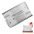 Guitar String Action Gauge Ruler, Stainless Steel Luthier Setup Tool