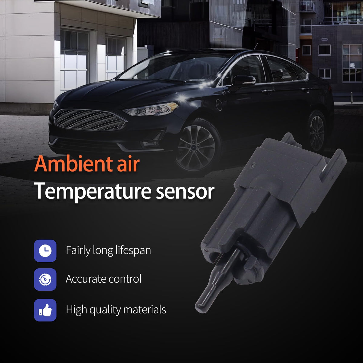 OXCANO 68457701AA Ambient Temperature Sensor Replace 68138681AC 68138681AE